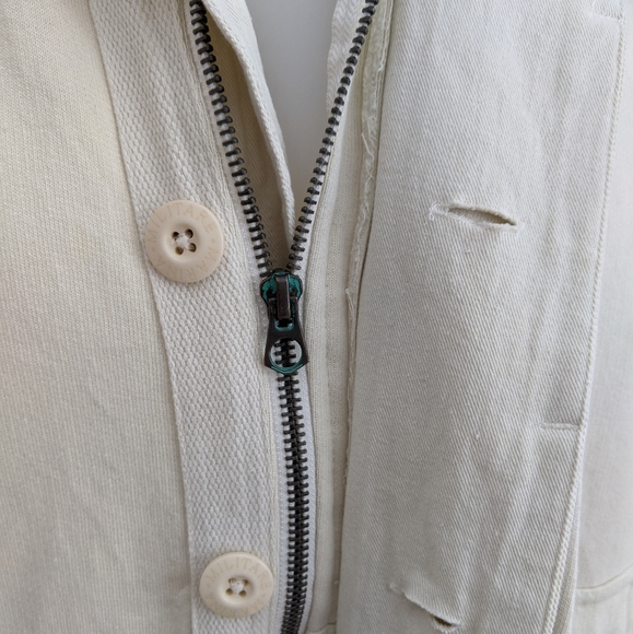 AVIAZIONE NAVALE Zip Sweater, Cream, L - Picture 9 of 9